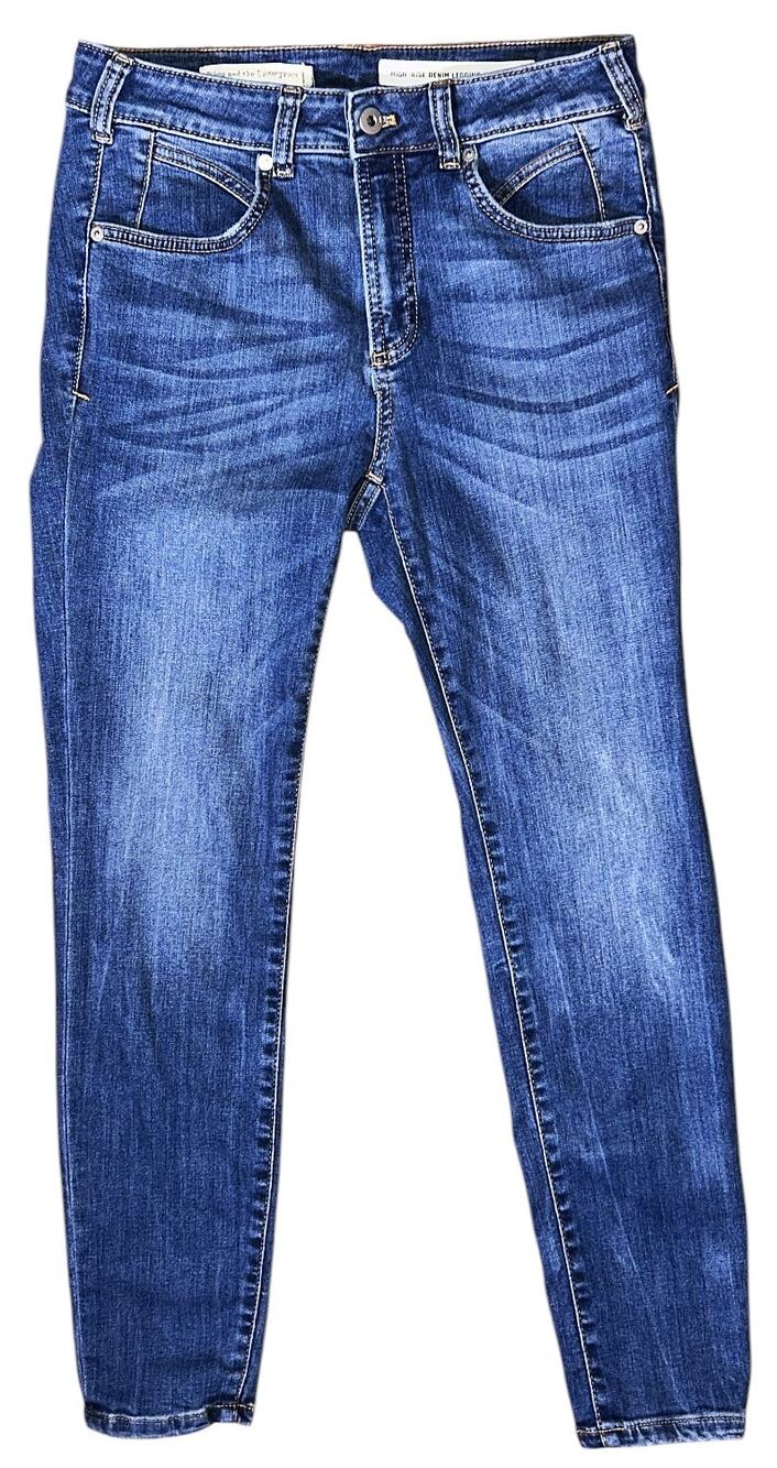 Anthropologie Pilcro and the Letterpress High-Rise Denim Leggings 28X27